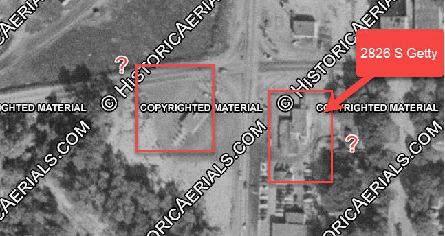 Chadwicks Drive-In - 1955 Aerial Photo (newer photo)